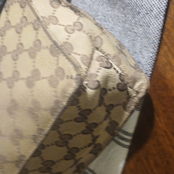 Authentic Gucci Eclipse Shoulder Crossbody Bag GG Canvas Leather Brown - Picture 9 of 16